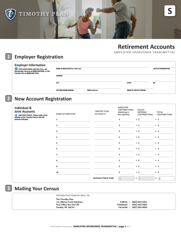 Employer Sponsored Transmittal